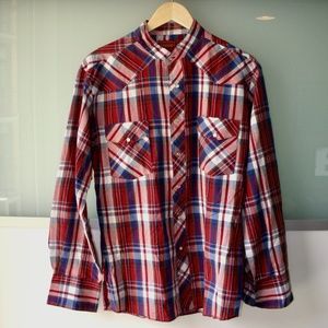 Rustler Mens Western Style Shirt - Medium